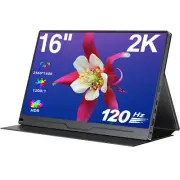 UPERFECT 16'' Portable Monitor 2560*1600 Gaming Monitor Dual USB-C 120Hz