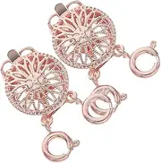 VILLFUL 2pcs Necklace Separator Necklace Clasp Jewelry Separator for Layering Necklace Layered Separator Jewelry Clasps Necklace Stacker Clasp Necklace Layered Clasp Necklace Connector