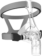 Cushion-Flex TM Nasal CPAP Mask Sleep Apnea - CPAP Nasal Pillows - Includes Headgear, Frame, Elbows and Soft Sleeve - Reusable CPAP Supplies