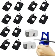 Archery Arrow Rest Self-Adhesive Right Hand Recurve Bow Rest Hunting Shooting Targeting Arrow Rest, 12Pcs Right Hand Archery Arrow Rest Plastic Simple Bow Plastic Arrow Sticker Rest Plastic Arrow Rest