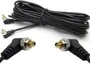 DSLRKIT 5M 16ft Male to Male M-M FLASH PC Sync Cable Cord with Screw Lock