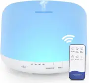 500ML Essential Oil Diffuser with Remote Control, BPA Free Ultrasonic Aromathera