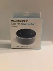 NEW Mission Cases Amazon Dot Cool Grey Silicone US SELLER
