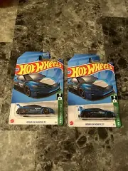 (b11) 2022 Hot Wheels #100 HW Green Speed Nissan Leaf Nismo RC_02 Blue Lot Of 2