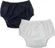 Leakproof Cloth Diaper Covers for Adult, Incontinence Protective Briefs Underwear, Reusable Plastic Pants Special Needs 2Pcs