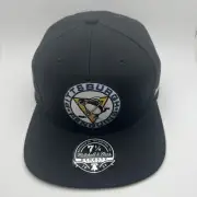 NHL Pittsburgh Penguins Mitchell & Ness Adult Fitted M&N Cap Hat NEW! 7 1/4 GR7