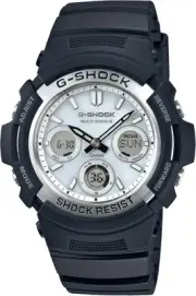 CASIO G-SHOCK AWG-M100S-7AJF Solar Radio White Analog-Digital Watch