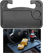 Auto Steering Wheel Desk,Car Steering Wheel Tray Table Laptop Stand Desk Food Drink Holder, Fits Most Vehicles Steering Wheels