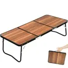 Folding Camping Table, 3 Fold Portable Picnic Table with Aluminum Legs, Light...