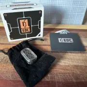 Zero One EDC 01EDC Haptic Fidget Slider Seigaiha - Aged Stainless