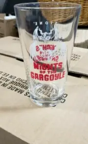 (6) NEW Stone Brewery Pint Glasses Beer Cup Nights Of The Gargoyle