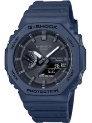 Casio G-Shock GA-B2100-2AER Black Dial Blue Resin Mens Watch