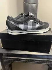 DC Shoes Co PRIDE Men’s SIZE 10 Black White Lumberjack Skateboarding Shoes Y2K