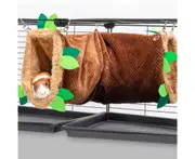 Hamster Hammock Large Space Hanging Bed Warm Hamster Guinea Pigs Sleeping Tunnel House for Rodent