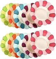 100Pcs Paper Flower Plates for Wall Decoration Durable Wall Layout Material for Creative Crafts Lightweight and Safe for Early Education Activities