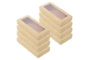 4x 2pc Lemon And Lime 55cm Eco Kraft Disposable Catering 10.5L Lid Grazing Box