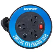 Jackson Power Extension Reel 3 Sockets 3m