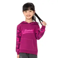 在飛比找momo購物網優惠-【St.Bonalt 聖伯納】迷彩拼接刷毛運動帽T｜女童 1