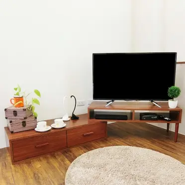 【Amos】溫潤木質雙層電視櫃