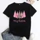 Christmas圣誕樹純棉女T恤 S-5XL Women T-shirt Ladies tshirt