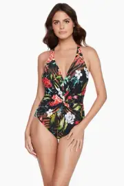 Miraclesuit tummy control swimsuit Size 14 Muse Drew Flowers-look 10lbs lighter