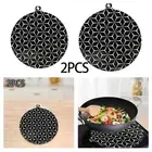 2x Induction Cooktop Mat Induction Silicone Mat for Stove Top Cover Kitchen