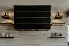 handmade Matt Black Color Stainless Steel Custom Range Vent Hood kitchen Canopy