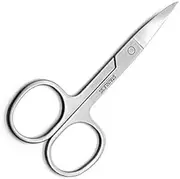 Ghelonadi Manicure Scissors Stainless Steel Curved Eyebrow Trimmer Eyelashes Nose Hair Nail Cutter Makeup Tools (Pack of 1)
