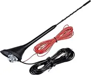 5m Vehicle Radio Antenna - AM FM Signal Receiver with Long Cable, Easy Installation Booster System for Car Truck Audio Stereo, Digital Car Antenna Accessory Kit