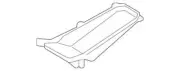 Genuine Ford 2005-2009 Freestyle Heater Core Access Cover Panel 5F9Z-19873-AA (for: Ford)