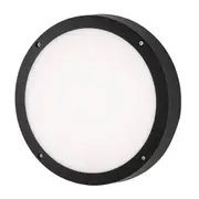 Zion II LED Bulkhead Outdoor Wall Light CCT in Black
