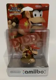 New Nintendo Amiibo Super Smash Bros Series DIDDY KONG Figure 2014 NIP Sealed