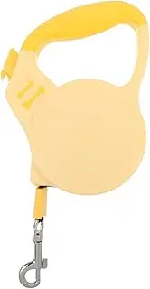 Yardwe Dog Leash Dog Traction Rope Small Medium Leash Pet Automatic Traction Rope Yellow Abs