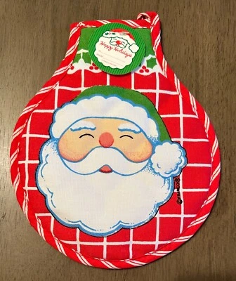Vintage Santa Claus Christmas Potholder NEW