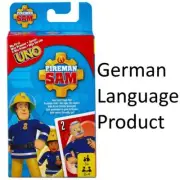 UNO Junior Fireman Sam Card Game Mattel GERMAN LANGUAGE PRODUCT