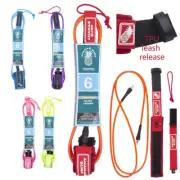 6 FT Surfboard Surf SUP Leash Stand Up Paddle Board Leash Coiled Cord Leg Rope