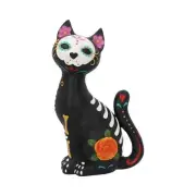 Nemesis Now Sugar Kitty Figurine Day of the Dead Cat Ornament - Polyresin - 26cm