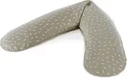 Theraline The Original Pregnancy and Breastfeeding Pillow, Filled with Sand-like Original Micro-beads, incl. Outer Cover, 190 cm.