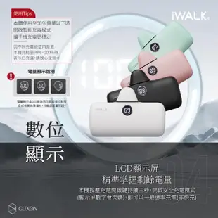 【iWALK】PRO 閃充直插式行動電源 lightning頭(適用蘋果iPhone/口袋行動電源)