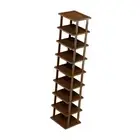 9 Tiers Vertical Shoe Rack Narrow Shoe Shelf Stable Multifunctional Utility