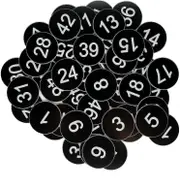 Plastic Number Tags Engraved Numbered Tags Id Tags Key Tags Without Hole S2024123012376 Black 1-200