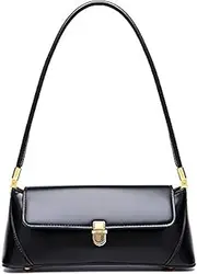 [ASPHODELCHIC] Women Shoulder Bags Vintage Handbag Retro Classic Small Purse 90s Buckle Closure