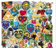 Legend of Zelda Themed Set of 47 Assorted Stickers Decal Set