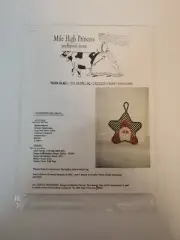 Mile High Princess Checkerboard Santa Guide Hand Painted Needlepoint Canvas 1994