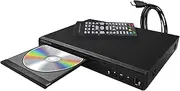Compact Region-Free HDMI Blu-ray Player with Remote Control | 6' HDMI Cable and Multi-Language Support | Blu-ray and DVD Players for TV | Supports Multiple Disc Formats and Dolby Surround Sound