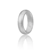 ROQ Silicone Ring - Dome Style - Silver by ROQ for Women - 7 mm Ring