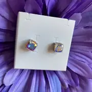Origami Owl Imperial Stud AB earrings ~ Aurora Borealis crystal