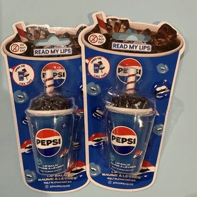 Bundle!! 2 Packs Pepsi Cup Lip Balm Cool New