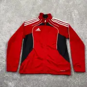 Adidas Youth Condivo Training Track Jacket Size L Red ClimaCool P48384