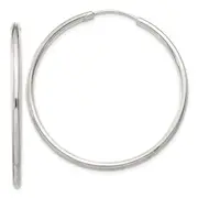 Sterling Silver 2mm Hoop Earrings